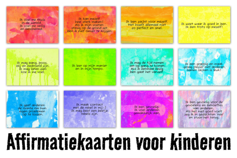 Affirmatiekaarten voor kinderen 
