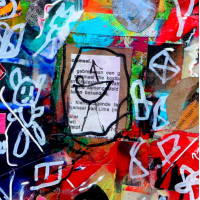 Collage Basquiat stijl 