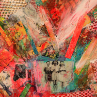 Collage kunstwerk 'Good Vibrations' 