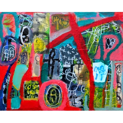 Kunstwerk a la Basquiat