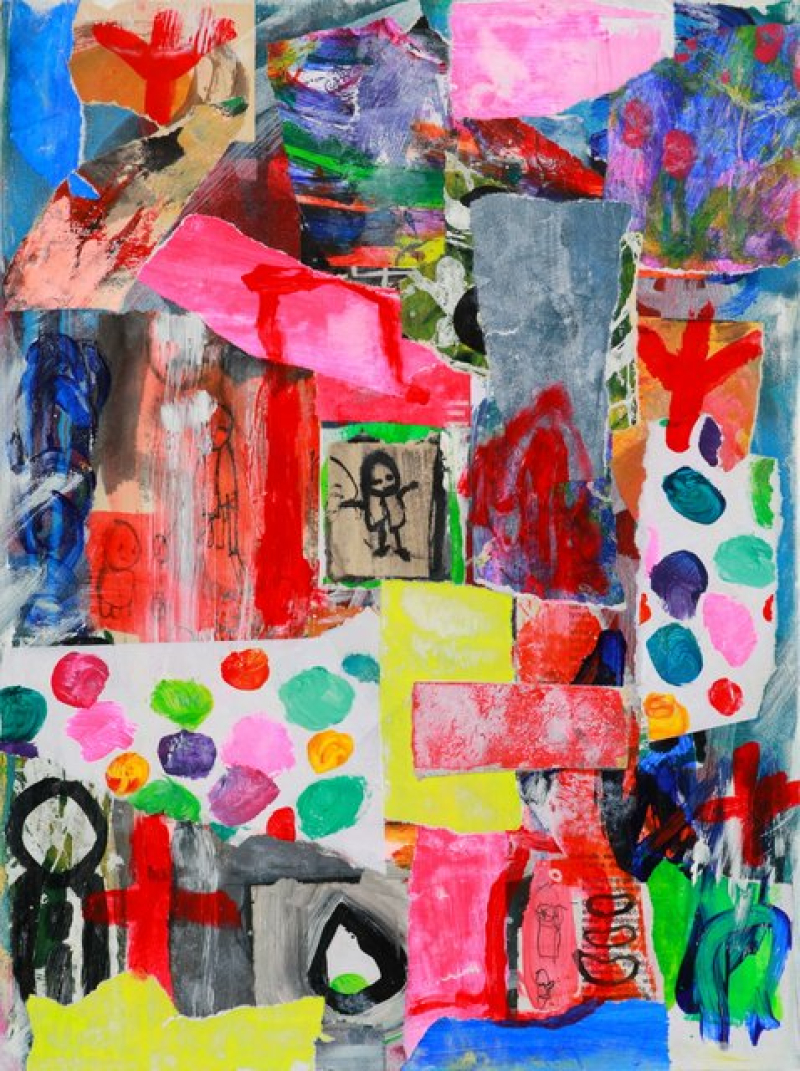 Collage 'Lonely in a beautiful world'