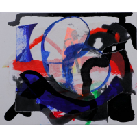 Collage schilderij 'Kwetsbaar' 