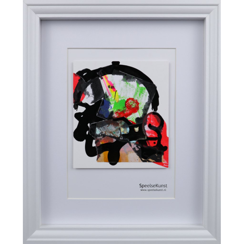 Collage schilderij 'Ongeschonden' 