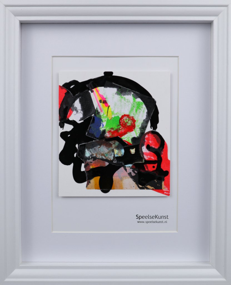 Collage schilderij 'Ongeschonden' 