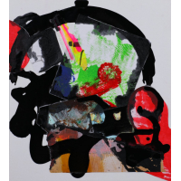 Collage schilderij 'Ongeschonden' 