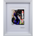 Collage schilderij 'Transformatieproces' 