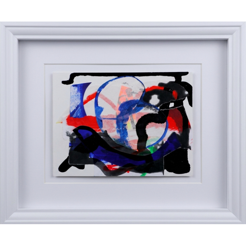 Collage schilderij 'Kwetsbaar' 