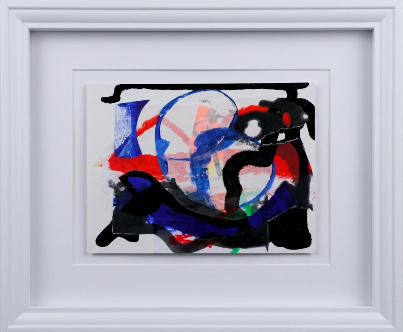 Collage schilderij 'Kwetsbaar' 