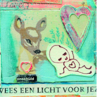 Collage kunstwerk 'Wees een licht voor jezelf' VERKOCHT