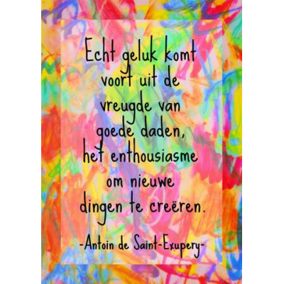 Printable poster met quote