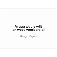 Quote kaartjes zwart-wit 