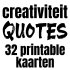 Quote kaartjes zwart-wit 