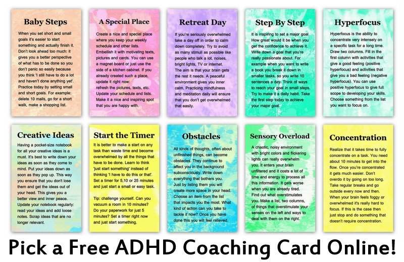 examples of adhd coaching cards you can draw online