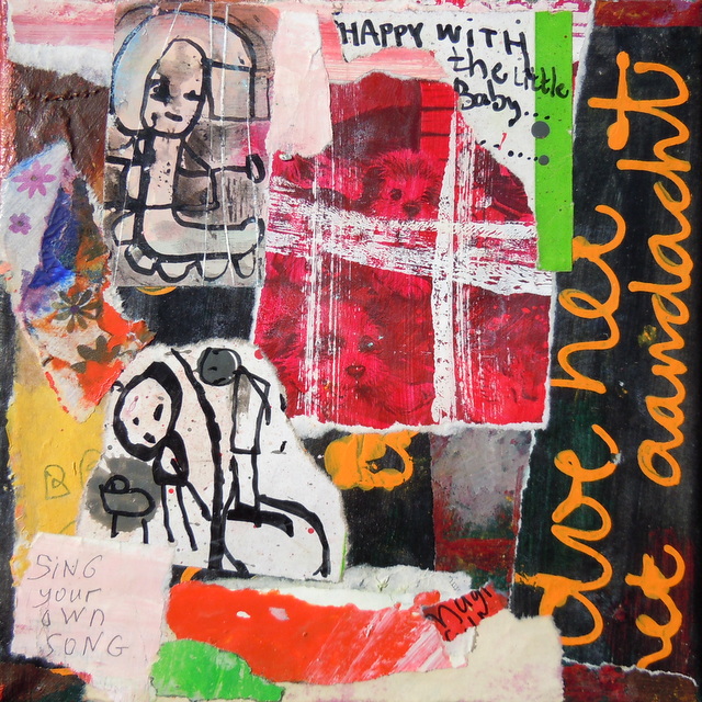 Collage kunstwerk doe het met aandacht