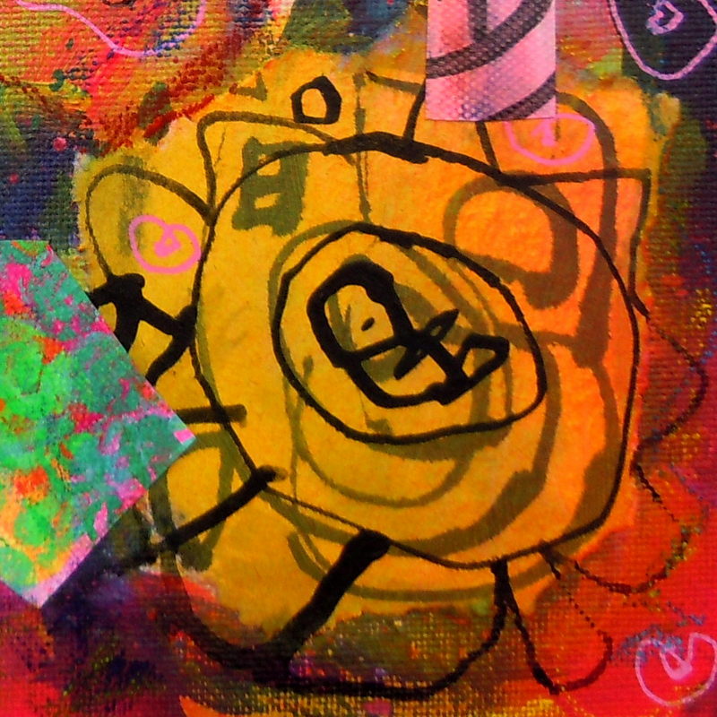collage kunst fly away