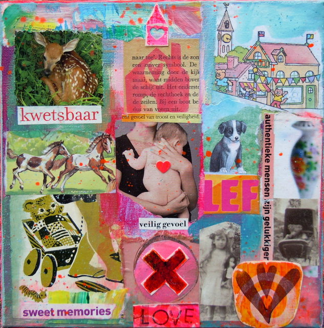 Kunst collage zelf maken