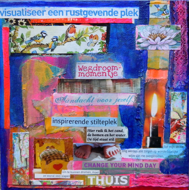 Kunst collage zelf maken