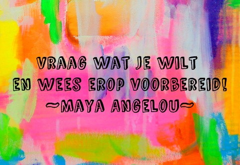 Inspirerende quote van Maya Angelou